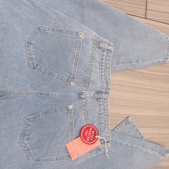 Top Trend Denim wide jeans with a high side slit. Size 36 - Picture 7 of 9